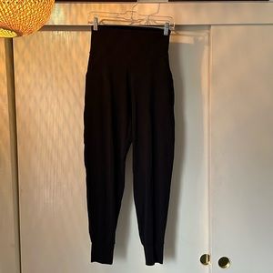 Aerie Offline black high waisted joggers size M long
